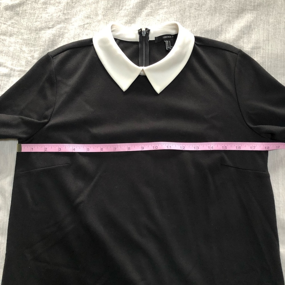 SOLD Black Dress With White Collar - Picture 7 of 9